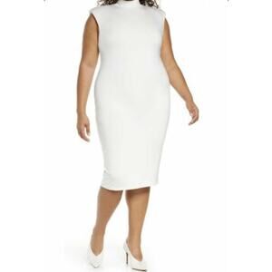 Good American Ivory Bodycon Dress | XS NEW